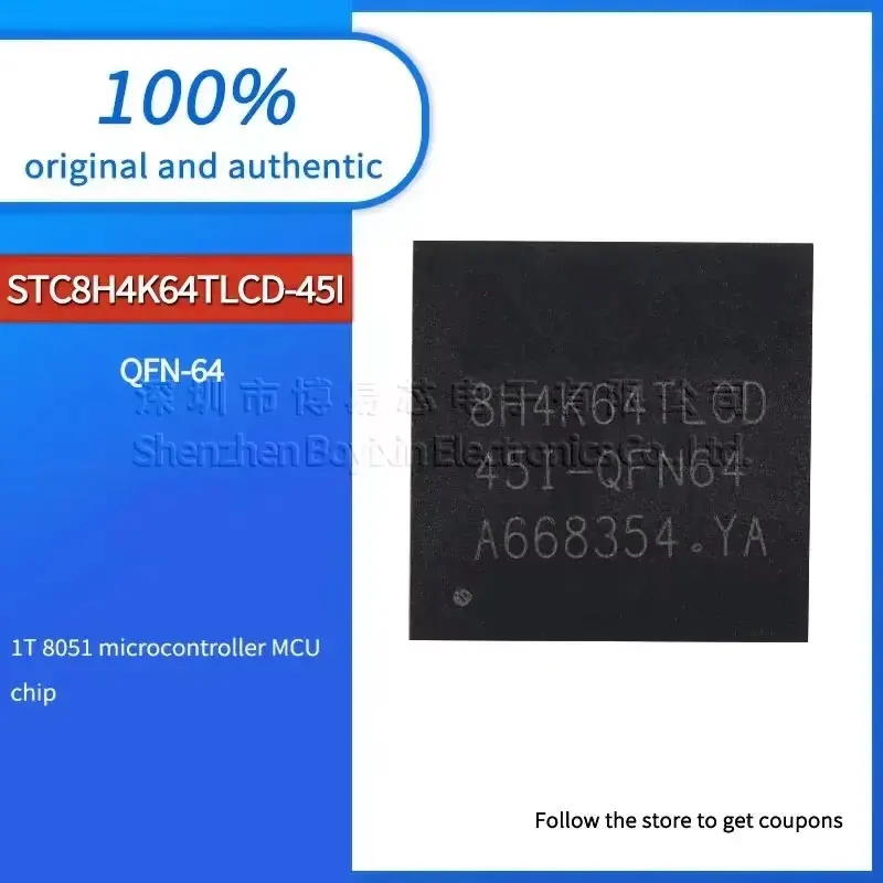 1pcs STC8H4K64TLCD-45I-QFN64 quality assurance
1pcs STC8H4K64TLCD-45I-QFN64 quality assurance
