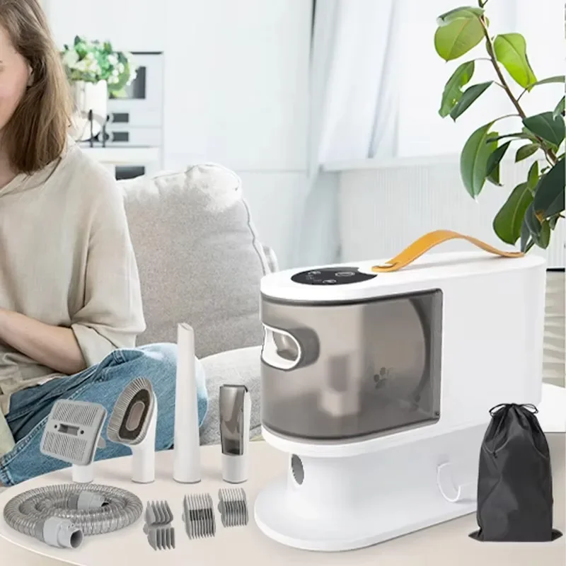 5-in-1 Dog Grooming Kit With Innovative Pet Grooming Vacuum Cleaner, Brush, Trimming , Crevice Tool For All Pet Hair Cut
5-in-1 Dog Grooming Kit With Innovative Pet Grooming Vacuum Cleaner, Brush, Trimming , Crevice Tool For All Pet Hair Cut