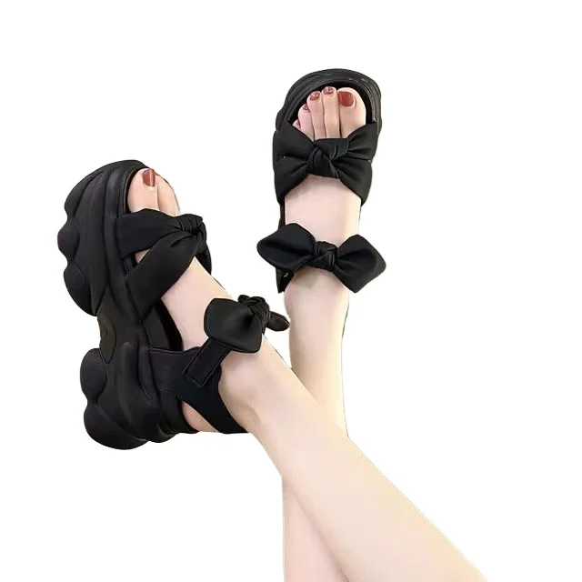 Internet Hot Sandals Women's Summer Bow 2024 New All-Match Small Muffin Platform Roman Shoes Fashion
Internet Hot Sandals Women's Summer Bow 2024 New All-Match Small Muffin Platform Roman Shoes Fashion