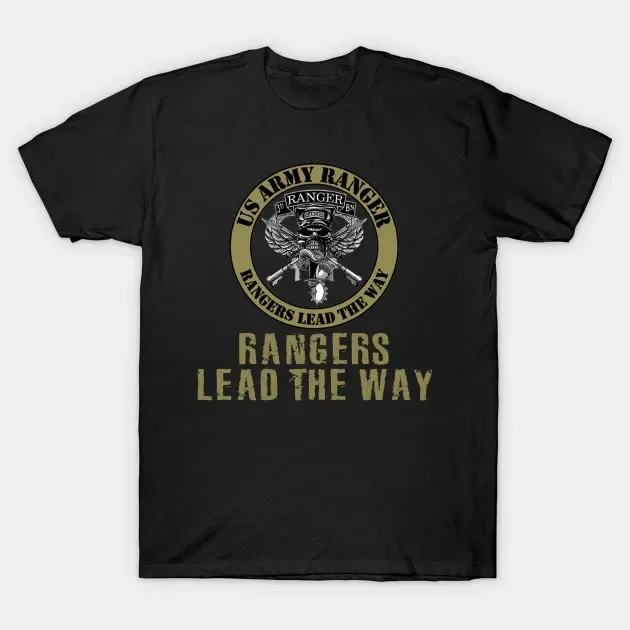 Rangers Lead The Way. US Army Ranger Slogan Badge T-Shirt 100% Cotton O-Neck Short Sleeve Summer Casual Mens T-shirt Streetwear
Rangers Lead The Way. US Army Ranger Slogan Badge T-Shirt 100% Cotton O-Neck Short Sleeve Summer Casual Mens T-shirt Streetwear