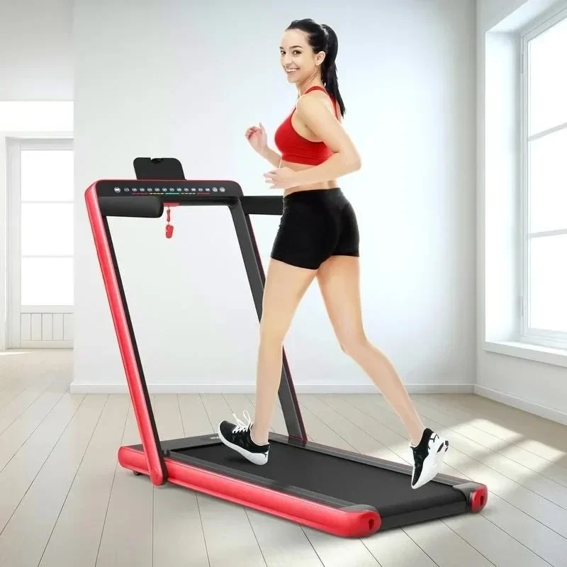 2-in-1 Electric Motorized Health and Fitness Folding Treadmill with Dual Display and Speaker-Red
2-in-1 Electric Motorized Health and Fitness Folding Treadmill with Dual Display and Speaker-Red