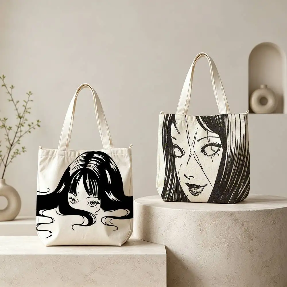 T-Tomie Junji Ito Decorative Tote Bag for Women Reusable Shopping Tote Bag Zippered Shoulder Bags Print
T-Tomie Junji Ito Decorative Tote Bag for Women Reusable Shopping Tote Bag Zippered Shoulder Bags Print