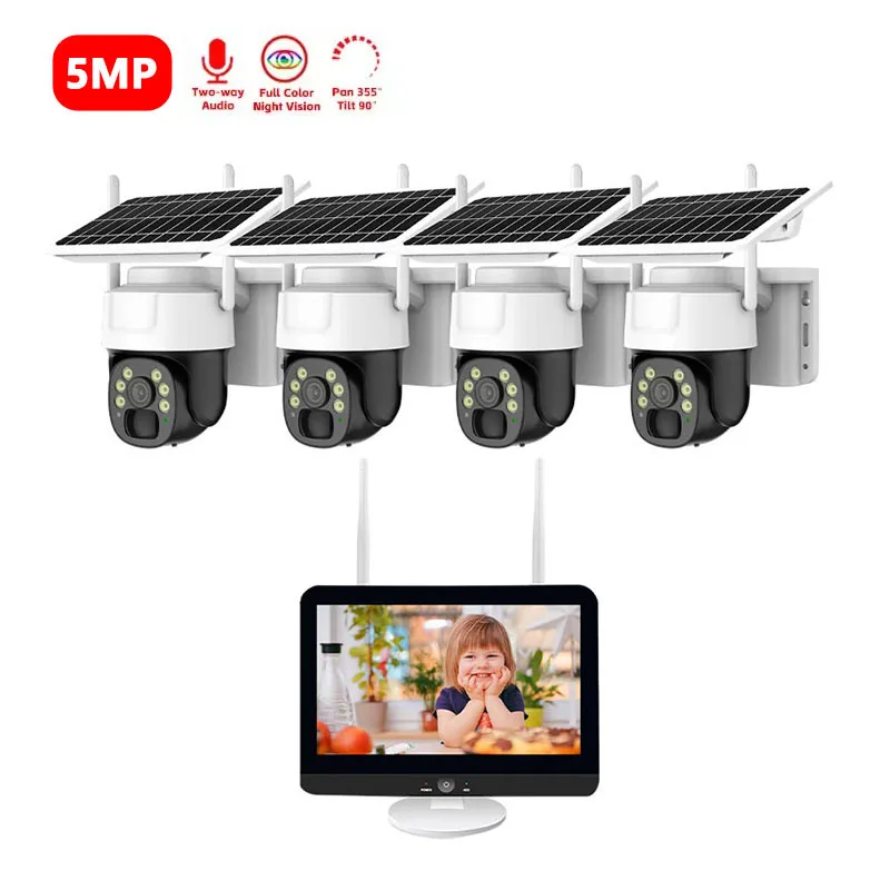 Fosvision 5MP Battery Solar Power 12.5 Inch Monitor 4CH Wifi Security Camera System Wireless Outdoor Solar Power Cctv Camera
Fosvision 5MP Battery Solar Power 12.5 Inch Monitor 4CH Wifi Security Camera System Wireless Outdoor Solar Power Cctv Camera