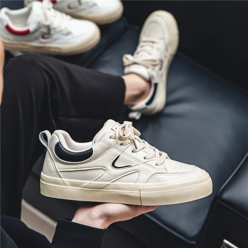 Кроссовки унисекс, размер 35–44, мужские повседневные туфли для скейтборда на шнуровке, женские кроссовки на платформе из мягкой кожи, студенческая спортивная обувь на плоской подошве
Кроссовки унисекс, размер 35–44, мужские повседневные туфли для скейтборда на шнуровке, женские кроссовки на платформе из мягкой кожи, студенческая спортивная обувь на плоской подошве