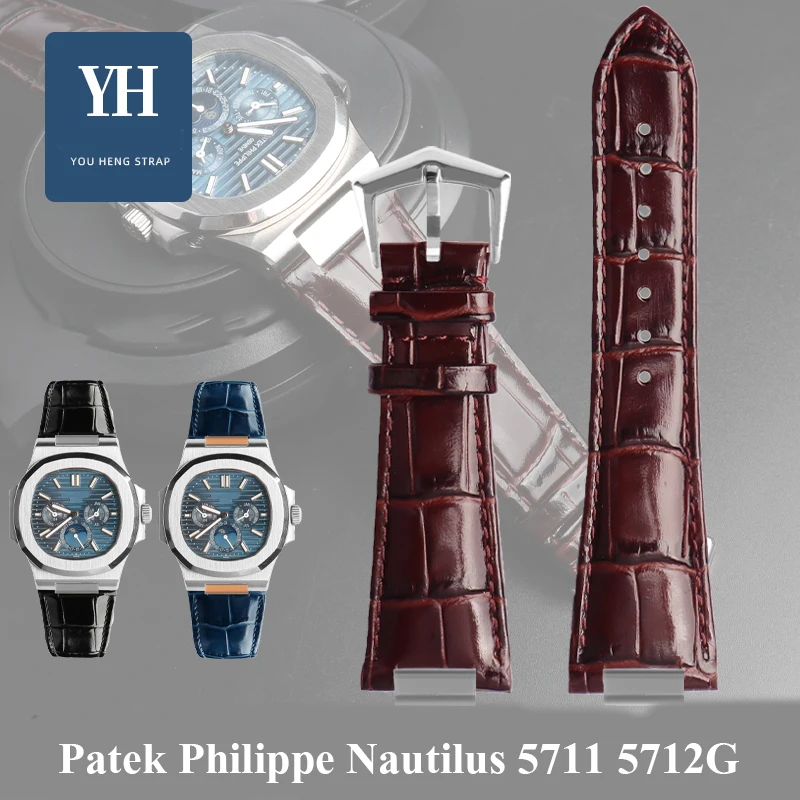Ремешок из натуральной кожи для PATEK Philips PP 5711 5712G, металлический мужской браслет из воловьей кожи
Ремешок из натуральной кожи для PATEK Philips PP 5711 5712G, металлический мужской браслет из воловьей кожи