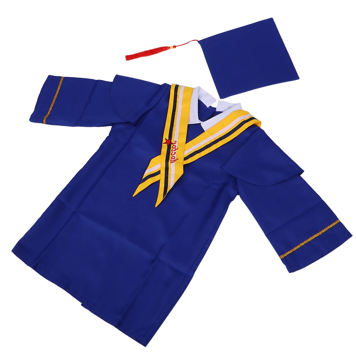 2 Pcs in 1 Set Graduation Gown and Set Graduation Robe Cosplay Costume for Student Children (Bright blue, Suitable Height 110CM)
2 Pcs in 1 Set Graduation Gown and Set Graduation Robe Cosplay Costume for Student Children (Bright blue, Suitable Height 110CM)