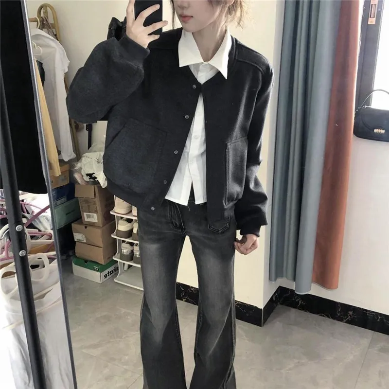 New Design American Women's Fall Coat 2025 Retro Joker Female Short Baseball Uniform Jacket Loose Ladies Casual Blouse Overwear
New Design American Women's Fall Coat 2025 Retro Joker Female Short Baseball Uniform Jacket Loose Ladies Casual Blouse Overwear