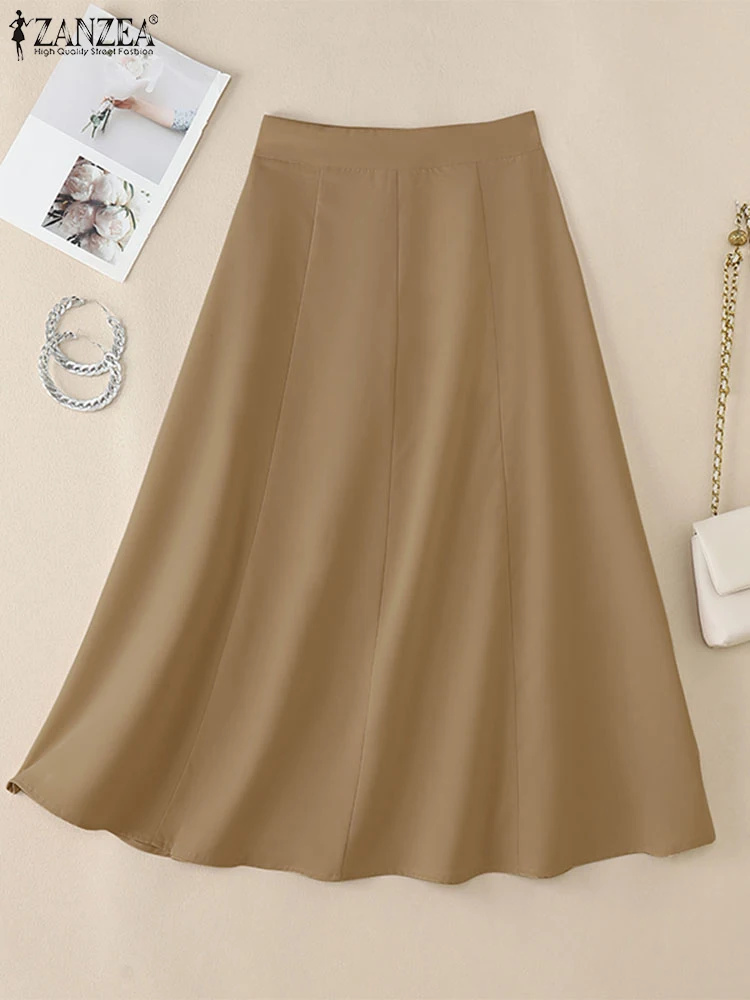 2025 ZANZEA Summer Solid A-line Skirt Women High Waist OL Work Skirts Stylish Party Jupes Casual Faldas Saia 2025 Spring Dress
2025 ZANZEA Summer Solid A-line Skirt Women High Waist OL Work Skirts Stylish Party Jupes Casual Faldas Saia 2025 Spring Dress