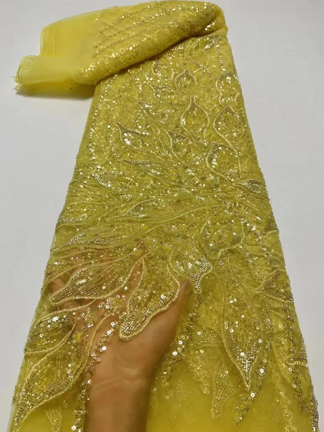 2023 High Quality African Nigerian Tulle Lace Fabric With Sequins Embroidery Sewing Guipure Net Cloth Prom Dresses Beads QF0932
2023 High Quality African Nigerian Tulle Lace Fabric With Sequins Embroidery Sewing Guipure Net Cloth Prom Dresses Beads QF0932