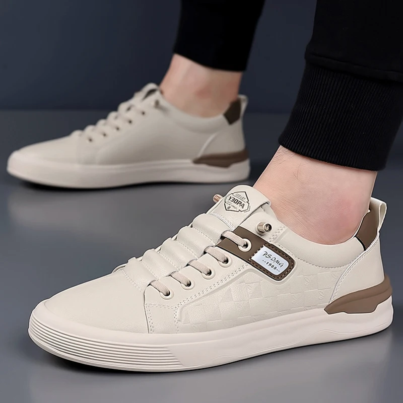 Fashion Men's Leather Casual Shoes Slip On Comfortable Breathable Outdoor Sports Shoes Lightweight Non Slip Waterproof Loafers
Fashion Men's Leather Casual Shoes Slip On Comfortable Breathable Outdoor Sports Shoes Lightweight Non Slip Waterproof Loafers