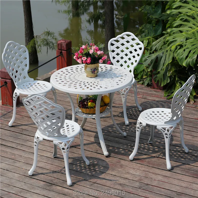 Balcony table and chair Set of 5pcs Outdoor furniture cast aluminum set Lawn porch backyard garden sets antirust white
Balcony table and chair Set of 5pcs Outdoor furniture cast aluminum set Lawn porch backyard garden sets antirust white