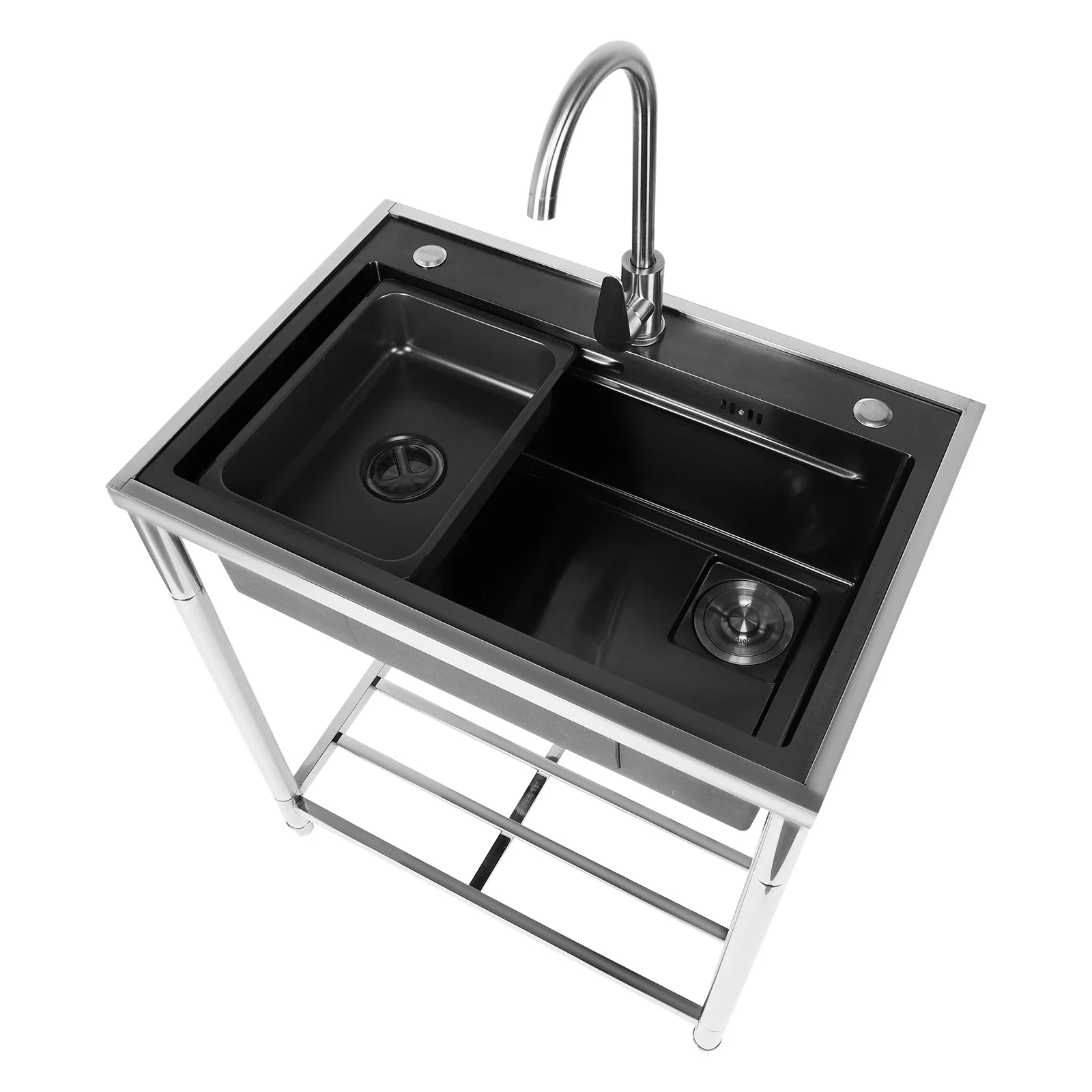 Stainless Steel Utility Sink Adjustable Stand Multifunctional Sink Hand-Made Basin Sink for Kitchen Bathrooms Laundry Room
Stainless Steel Utility Sink Adjustable Stand Multifunctional Sink Hand-Made Basin Sink for Kitchen Bathrooms Laundry Room