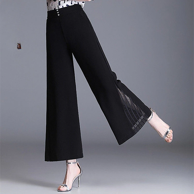 Fashion Woman Casual Chiffon Chinese Classical Vent Wide Leg Pants Female Elegant Trousers Elastic Waist Ethnic Pants C115
Fashion Woman Casual Chiffon Chinese Classical Vent Wide Leg Pants Female Elegant Trousers Elastic Waist Ethnic Pants C115