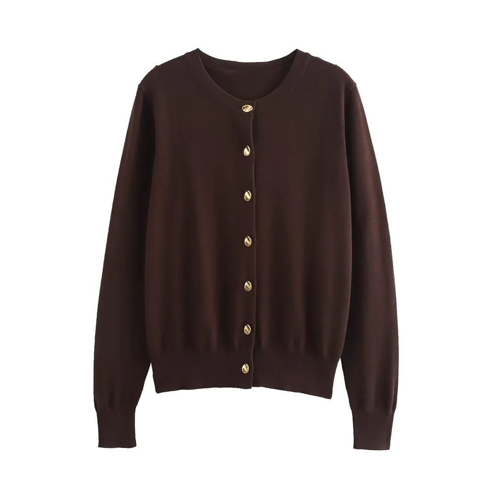 Kar&Otza Early Autumn 2024 New Soft Sticky Round Neck Knitted Sweater with Gold Buckle Design, niche sweater
Kar&Otza Early Autumn 2024 New Soft Sticky Round Neck Knitted Sweater with Gold Buckle Design, niche sweater