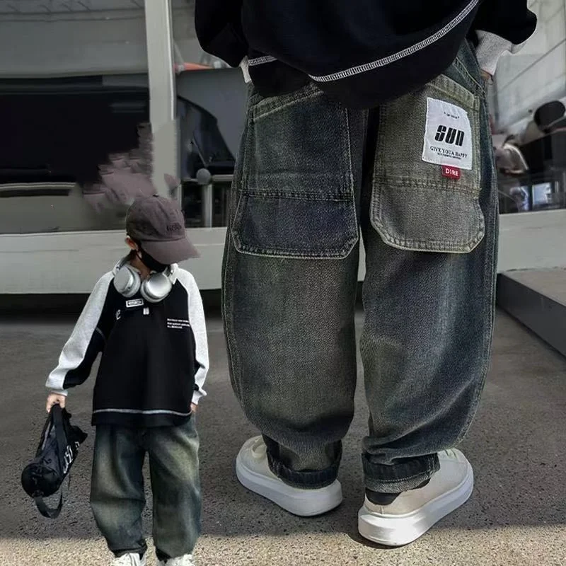 Kids Boys' Spring and Autumn Jeans 2025 New Children's Casual Pants Small and Medium sized Jeans Trend 90-140CM
Kids Boys' Spring and Autumn Jeans 2025 New Children's Casual Pants Small and Medium sized Jeans Trend 90-140CM