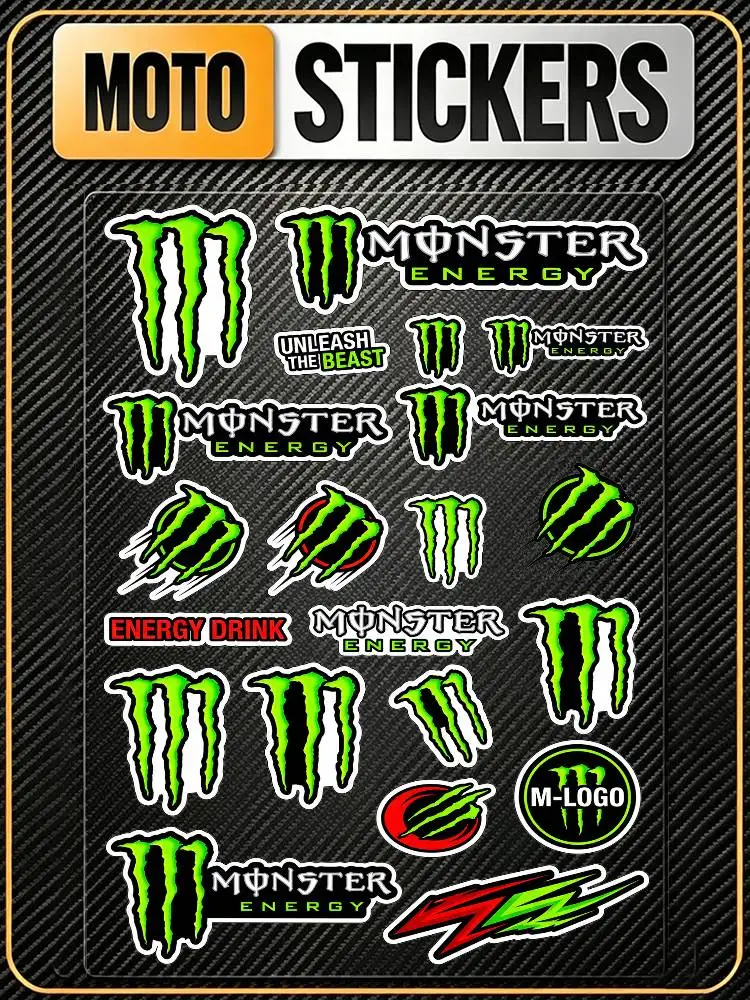 For Monster Energy All Purpose Reflective Waterproof Scratch Blocker Decal Car Bike Helmet Cup Refrigerator Decorative Stickers
For Monster Energy All Purpose Reflective Waterproof Scratch Blocker Decal Car Bike Helmet Cup Refrigerator Decorative Stickers