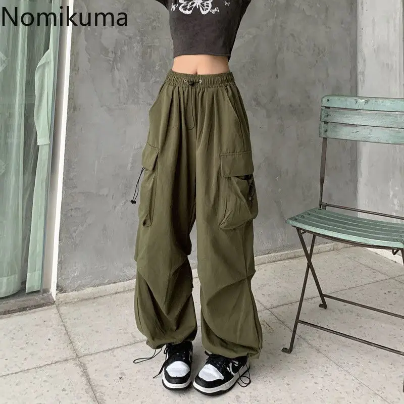 Streetwear BF Sweatpants for Women Y2k Wide Leg Pants Pockets Casual Fashion Cargo Pants Pantalon Femme Straight Summer Trousers
Streetwear BF Sweatpants for Women Y2k Wide Leg Pants Pockets Casual Fashion Cargo Pants Pantalon Femme Straight Summer Trousers
