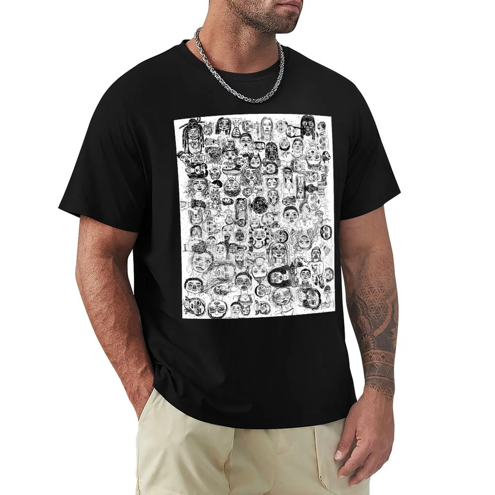 line work people b&w print T-Shirt luxury t-shirt basketball graphic tees boys whites mens t shirts
line work people b&w print T-Shirt luxury t-shirt basketball graphic tees boys whites mens t shirts