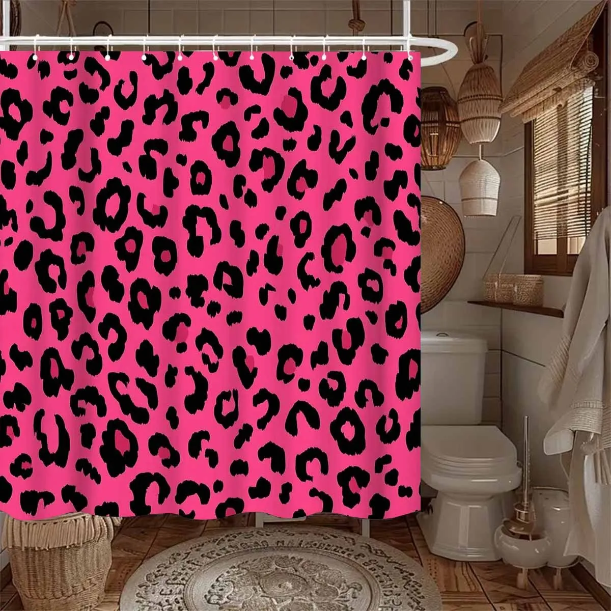 1 шт. розовая занавеска для душа с леопардовым принтом — с 12 крючками, можно стирать в машине, подходит для декора ванной комнаты и украшения дома
1 шт. розовая занавеска для душа с леопардовым принтом — с 12 крючками, можно стирать в машине, подходит для декора ванной комнаты и украшения дома
