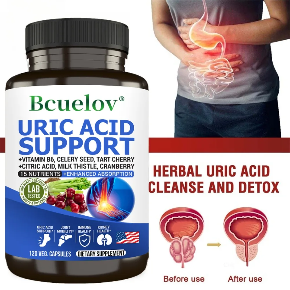 Uric Acid Cleanse Detox Capsules - Uric Acid Cleanse & Kidney Support, Joint Support Supplement & Promote Joint Health & Detox
Uric Acid Cleanse Detox Capsules - Uric Acid Cleanse & Kidney Support, Joint Support Supplement & Promote Joint Health & Detox