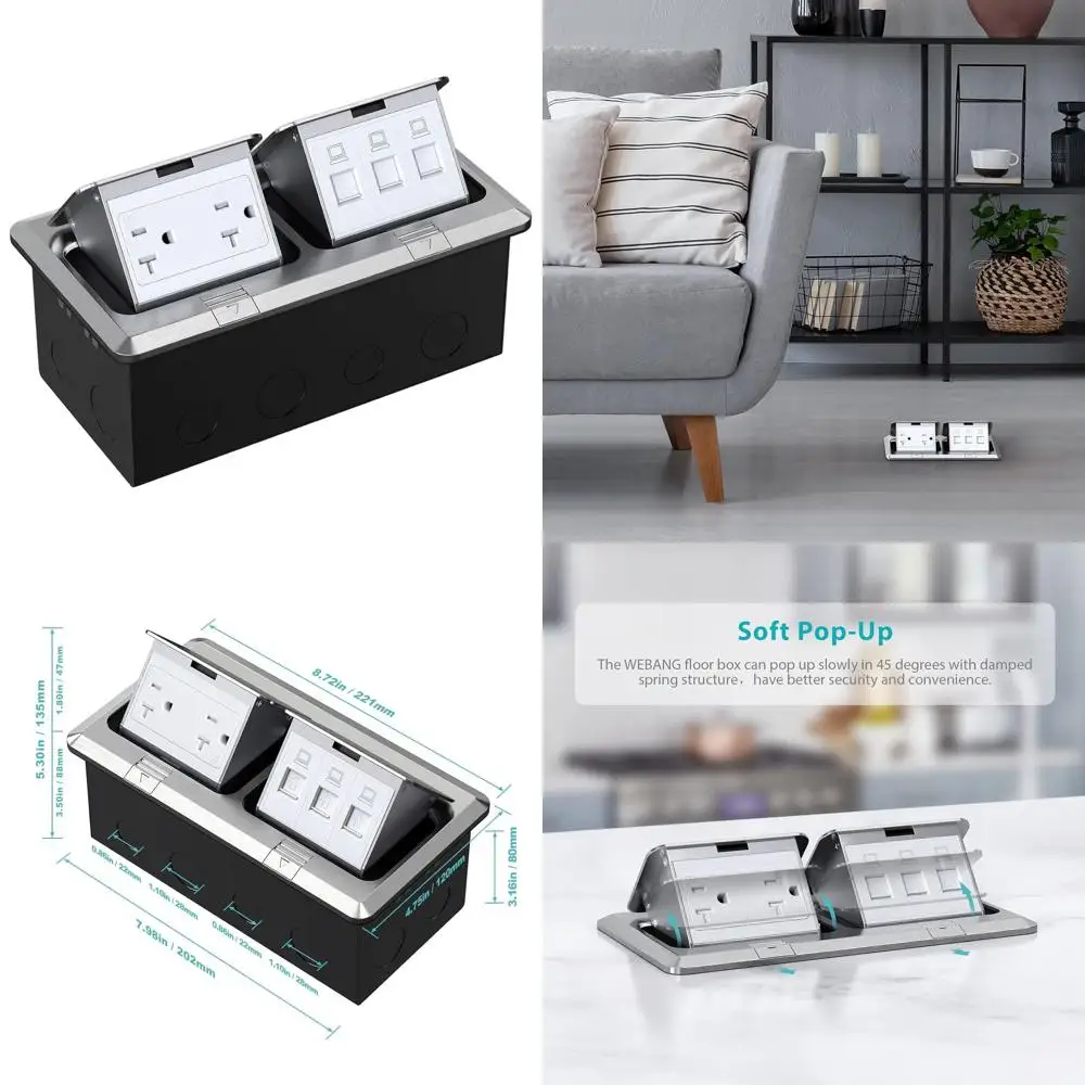 Розетка двойная 20А с защитой от несанкционированного доступа и 3-портовым разъемом RJ45 для передачи данных, отделка матовый никель
Розетка двойная 20А с защитой от несанкционированного доступа и 3-портовым разъемом RJ45 для передачи данных, отделка матовый никель