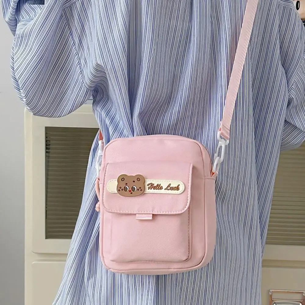 Simple Small Bear Nylon Crossbody Bag Cute Lightweight Canvas Shoulder Bag Handbag Cartoom Small Square Bag Ladies/Girls
Simple Small Bear Nylon Crossbody Bag Cute Lightweight Canvas Shoulder Bag Handbag Cartoom Small Square Bag Ladies/Girls