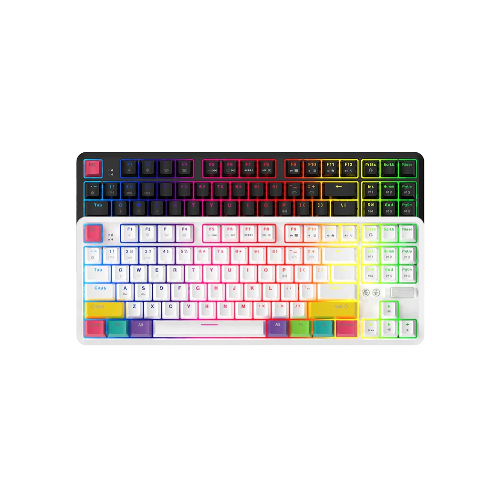 AJAZZ K870T Hot-swap Keyboard 87 Keys RGB Wireless Dual-mode BT Gaming Mechanical Keyboard Type C for Laptop/PC/Win
AJAZZ K870T Hot-swap Keyboard 87 Keys RGB Wireless Dual-mode BT Gaming Mechanical Keyboard Type C for Laptop/PC/Win
