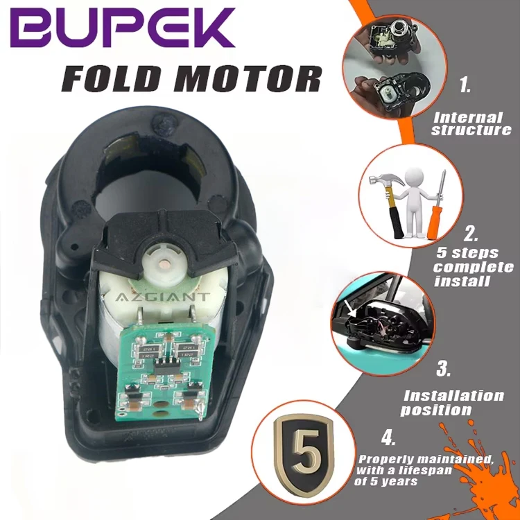 BUPEK Car Rearview Mirror Fold Motor Assembly For Toyota GranAce Granvia Roewe iMAX8 Left/Right Side Car Mirror Accessories
BUPEK Car Rearview Mirror Fold Motor Assembly For Toyota GranAce Granvia Roewe iMAX8 Left/Right Side Car Mirror Accessories