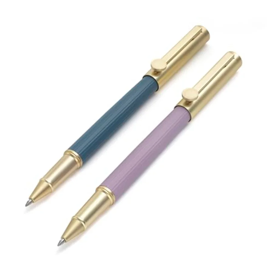 Groove Rollerball Pen Set - 2 x Pens Quality Brass Design With Fine Nib Smooth Ink Flow Ideal for Writing Notes and Letters Hex
Groove Rollerball Pen Set - 2 x Pens Quality Brass Design With Fine Nib Smooth Ink Flow Ideal for Writing Notes and Letters Hex