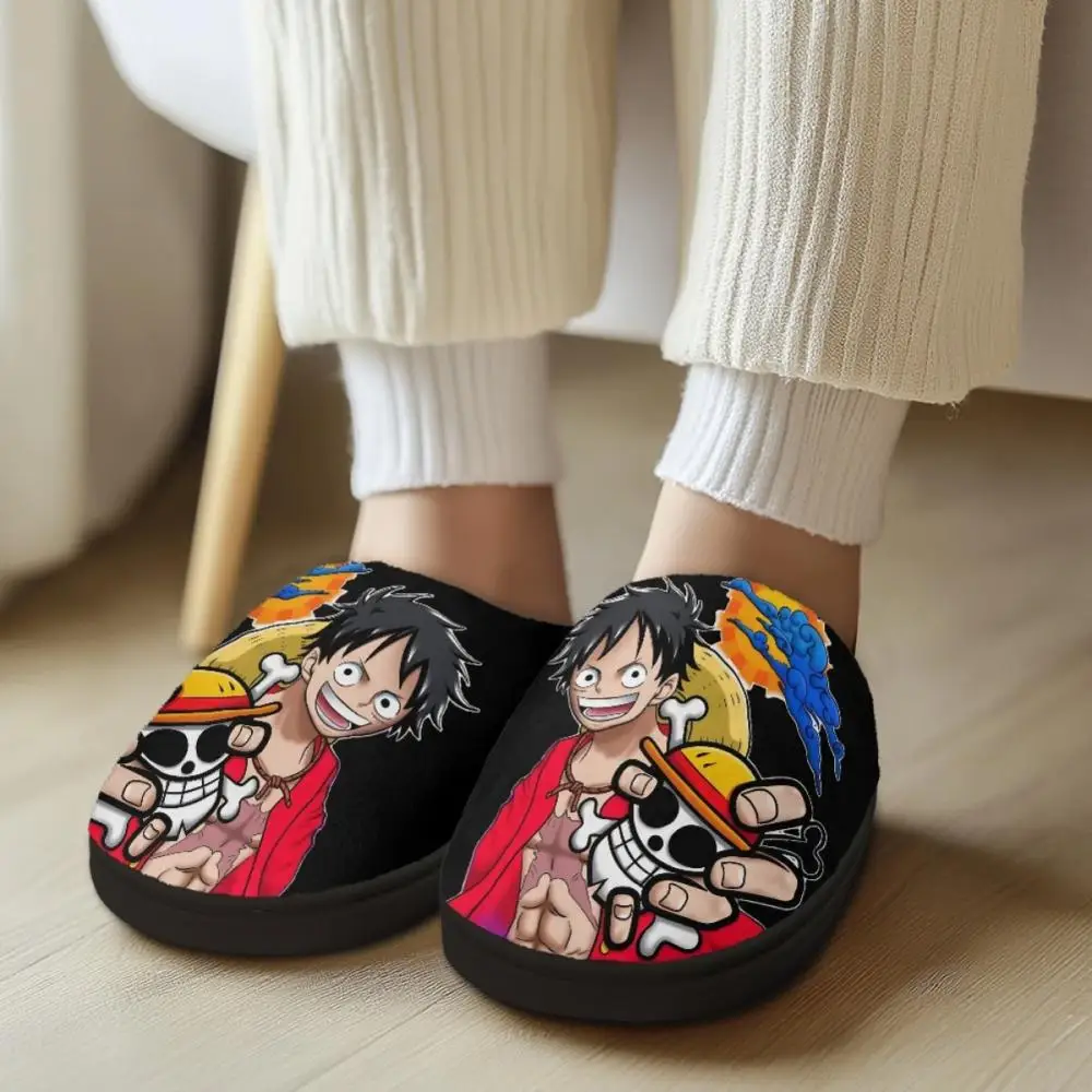 Anime One piece Printing Warm Plush Cotton Shoes Luffy Slippers Couple Indoor Non-slip EVA Men Women Toe Wrap Home Cotton Shoes
Anime One piece Printing Warm Plush Cotton Shoes Luffy Slippers Couple Indoor Non-slip EVA Men Women Toe Wrap Home Cotton Shoes
