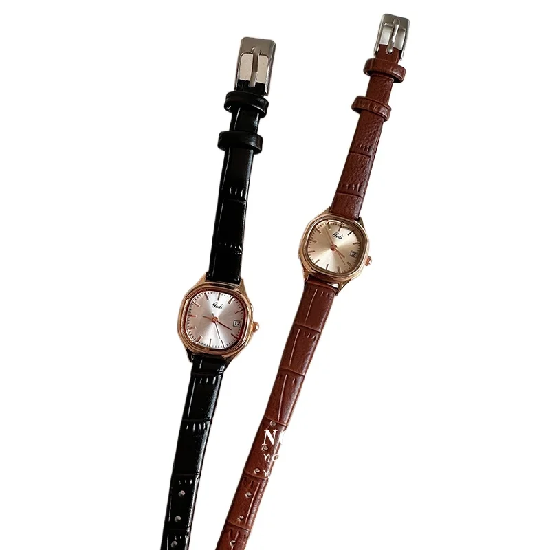 Superior Academy Style Fine Belt Small Dial Retro Style Literary Youth Girl Calendar Belt Watch
Superior Academy Style Fine Belt Small Dial Retro Style Literary Youth Girl Calendar Belt Watch