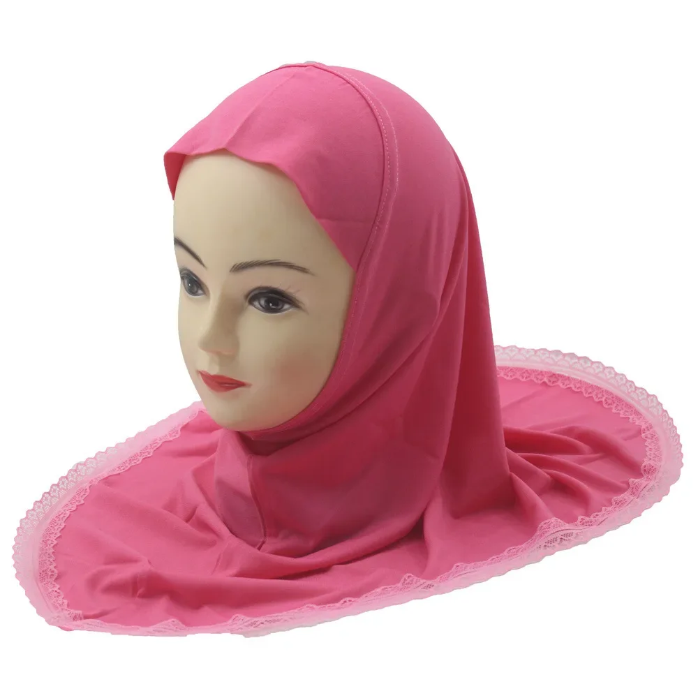 Beautiful Small Girl Hijab with Lace Edge Cute Hijab Hats Women's Caps Can Fit 2-6 Years Old Girls Muslim Baby Headscarf Hijabs
Beautiful Small Girl Hijab with Lace Edge Cute Hijab Hats Women's Caps Can Fit 2-6 Years Old Girls Muslim Baby Headscarf Hijabs