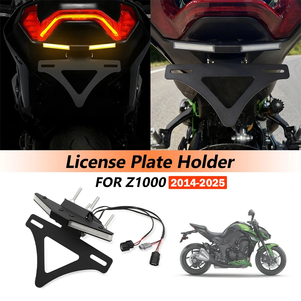 For Kawasaki Z1000 z 1000 2025 Motorcycle License Number Plate Frame Holder Bracket Adjustable Tail Tidy Mount Support
For Kawasaki Z1000 z 1000 2025 Motorcycle License Number Plate Frame Holder Bracket Adjustable Tail Tidy Mount Support