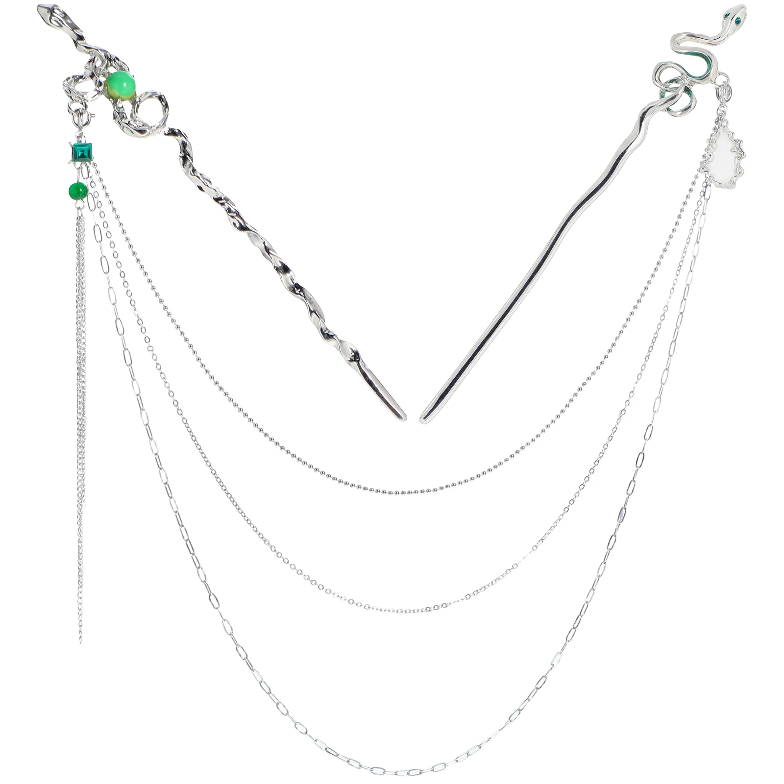 1 Set Snake Stick Long Pin Chain Tassel Bun Holder Chinese Accessories Vintage Hair Fork Hair Sticks For Buns Elegant Bun Pin
1 Set Snake Stick Long Pin Chain Tassel Bun Holder Chinese Accessories Vintage Hair Fork Hair Sticks For Buns Elegant Bun Pin