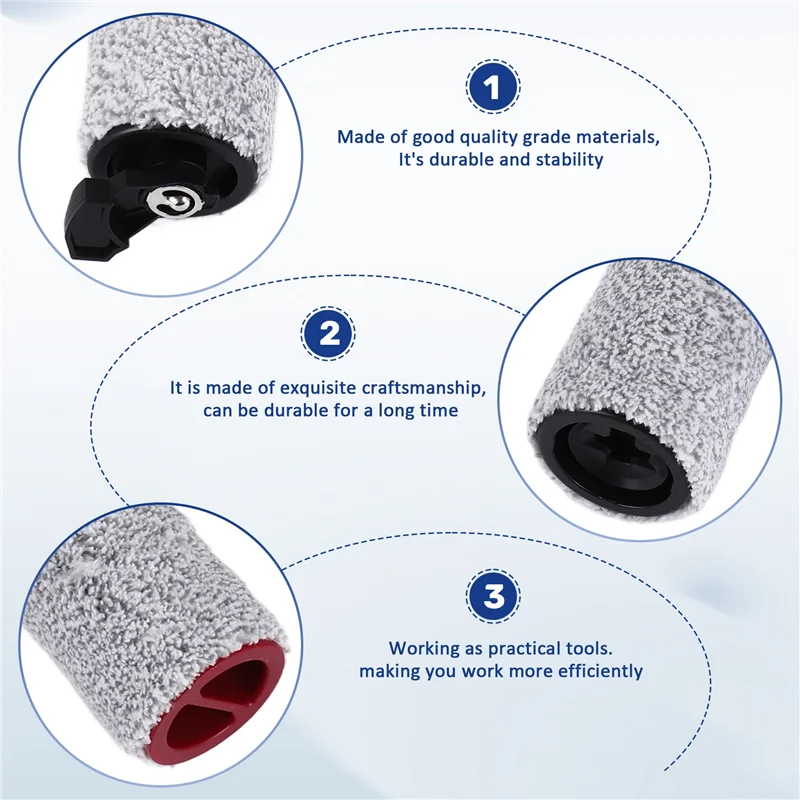 Набор сменных роликов A35R для запасных частей для пылесоса Roborock Dyad для влажной и сухой уборки
Набор сменных роликов A35R для запасных частей для пылесоса Roborock Dyad для влажной и сухой уборки