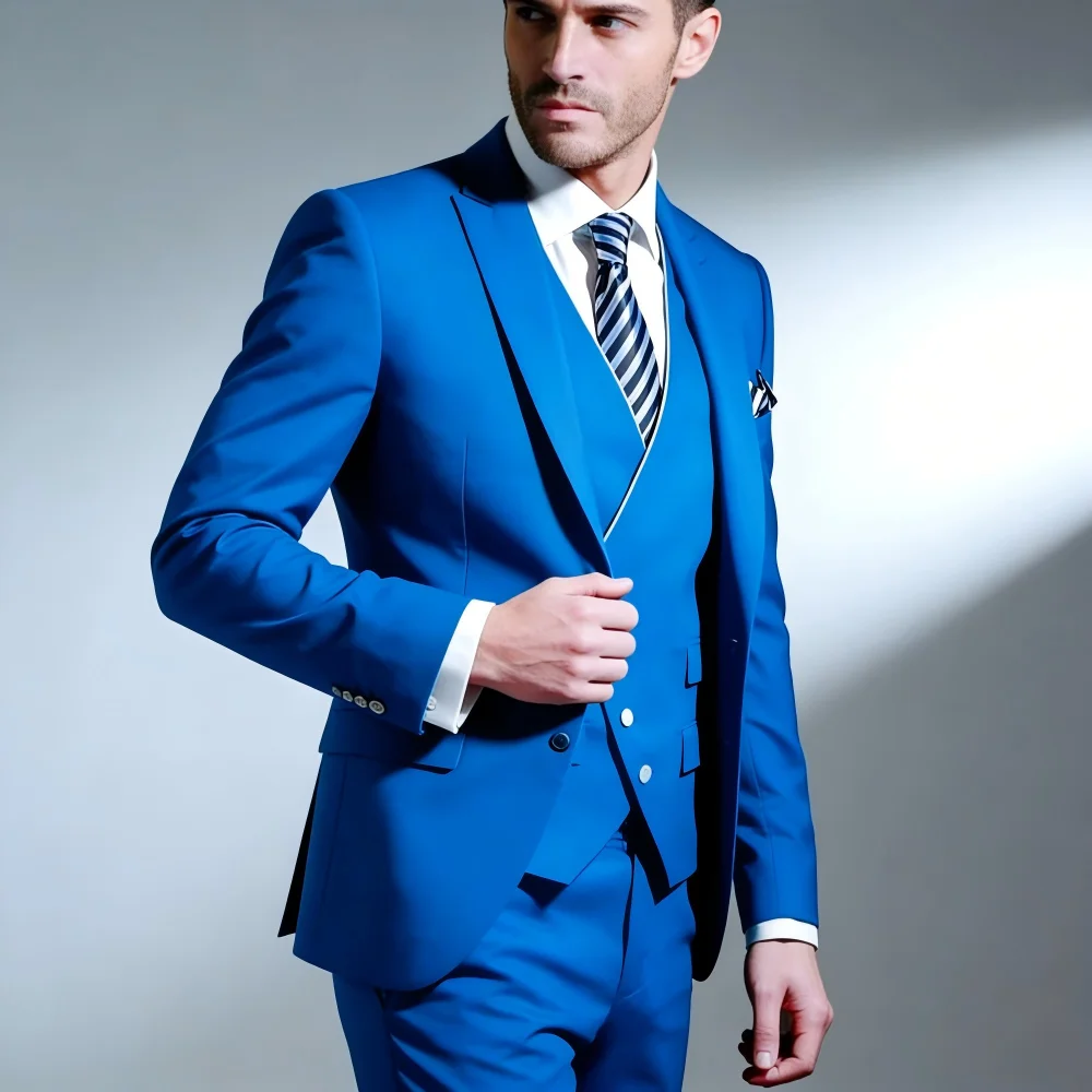 Сплошной цвет, мужской костюм из трех предметов, модный новый деловой свадебный уникальный смокинг на пуговицах с лацканами, жилет и брюки, комплект
Сплошной цвет, мужской костюм из трех предметов, модный новый деловой свадебный уникальный смокинг на пуговицах с лацканами, жилет и брюки, комплект