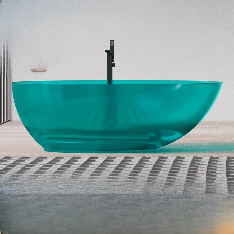 Transparent resin bathtub, goose egg independent household, hotel and homestay project, bathtub
Transparent resin bathtub, goose egg independent household, hotel and homestay project, bathtub