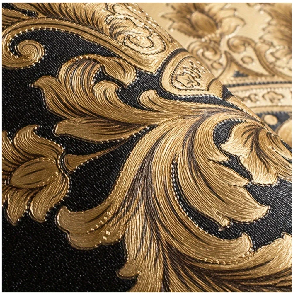 European-Style Black Damask Wallpaper Roll – 3D Embossed Texture, Deep Stereo Effect, Ideal for Living Room, Hotel Accent Wall or TV Backdrop (1.73 ft W × 32.8 ft L)
European-Style Black Damask Wallpaper Roll – 3D Embossed Texture, Deep Stereo Effect, Ideal for Living Room, Hotel Accent Wall or TV Backdrop (1.73 ft W × 32.8 ft L)