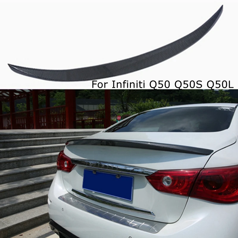 Для Infiniti Q50 Q50S Q50L задний спойлер из углеродного волокна/FRP крыло багажника 2014-2020
Для Infiniti Q50 Q50S Q50L задний спойлер из углеродного волокна/FRP крыло багажника 2014-2020