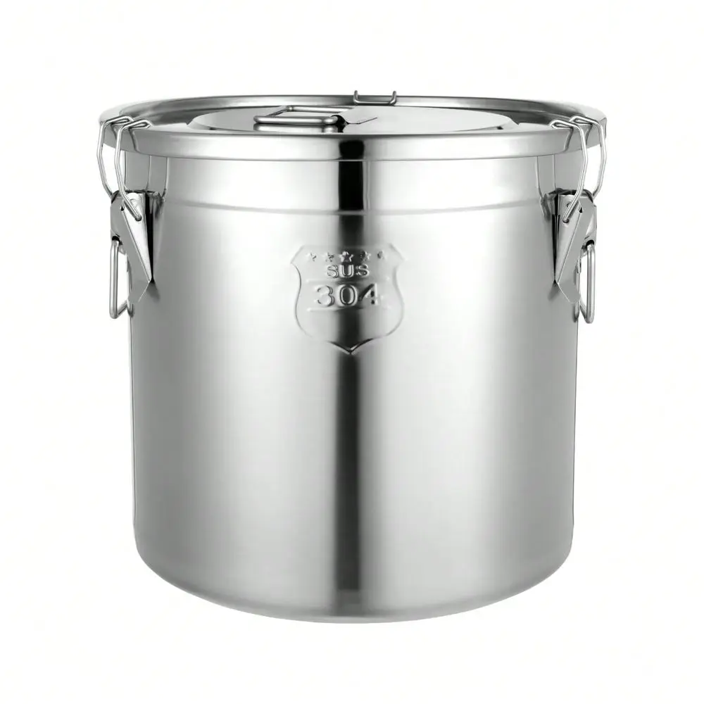 21L Stainless Steel Airtight Canister For Kitchen, Metal Coffee Canister Food Storage Containers With Lids Sealed Kitchen Conta
21L Stainless Steel Airtight Canister For Kitchen, Metal Coffee Canister Food Storage Containers With Lids Sealed Kitchen Conta