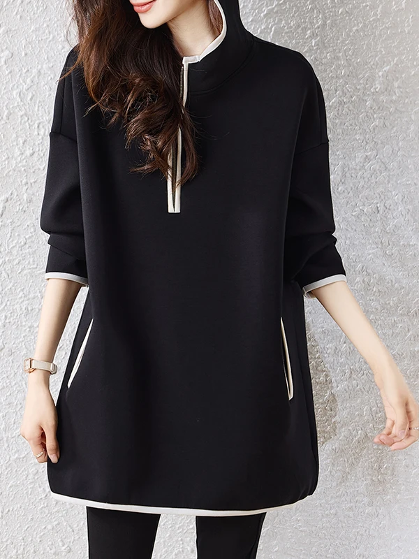 Women's Hoodie Sweatshirt Color Block Casual Long Sleeve Mid-Length Fashionable Large Size Versatile Top for Autumn 2026
Women's Hoodie Sweatshirt Color Block Casual Long Sleeve Mid-Length Fashionable Large Size Versatile Top for Autumn 2026
