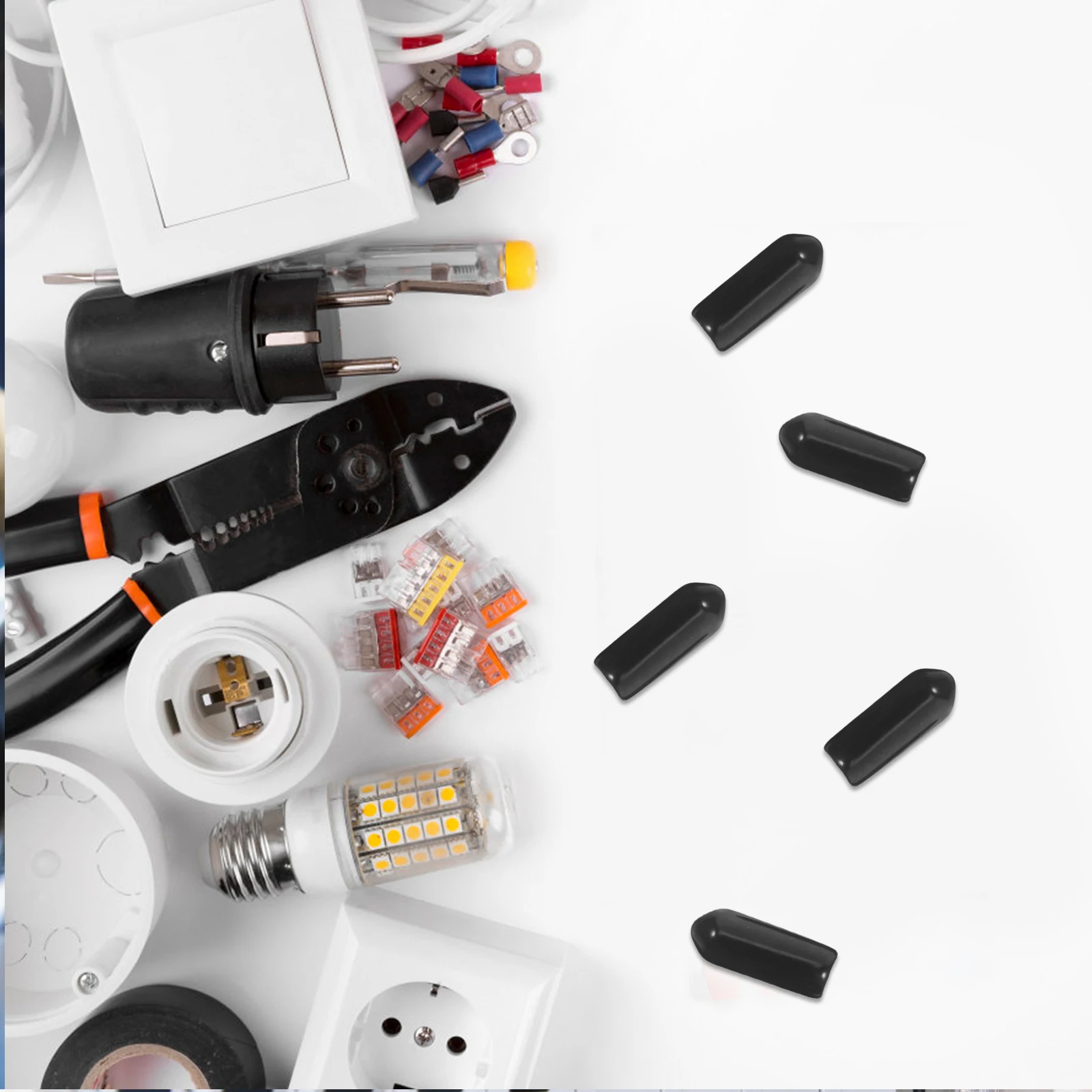 Insulation Sleeve Bolt Covers PVC Soft Black Protective Metal Rod End Wire Safety Home Storage Organizer Screw Caps Nut
Insulation Sleeve Bolt Covers PVC Soft Black Protective Metal Rod End Wire Safety Home Storage Organizer Screw Caps Nut