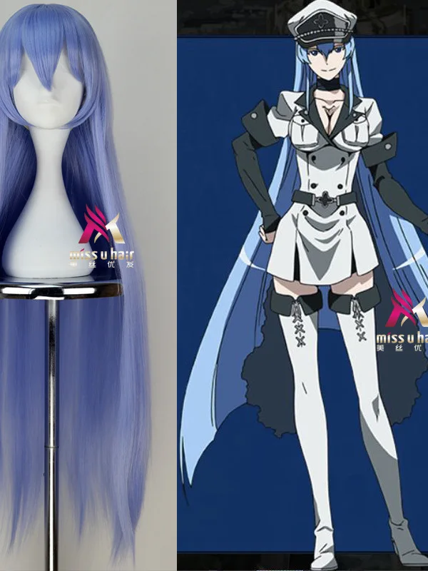 Akame Ga KILL! Esdeath Long Straight Cosplay Wigs High Quality Heat Resistant Synthetic Fake Hair Blue Anime Party+wig cap
Akame Ga KILL! Esdeath Long Straight Cosplay Wigs High Quality Heat Resistant Synthetic Fake Hair Blue Anime Party+wig cap