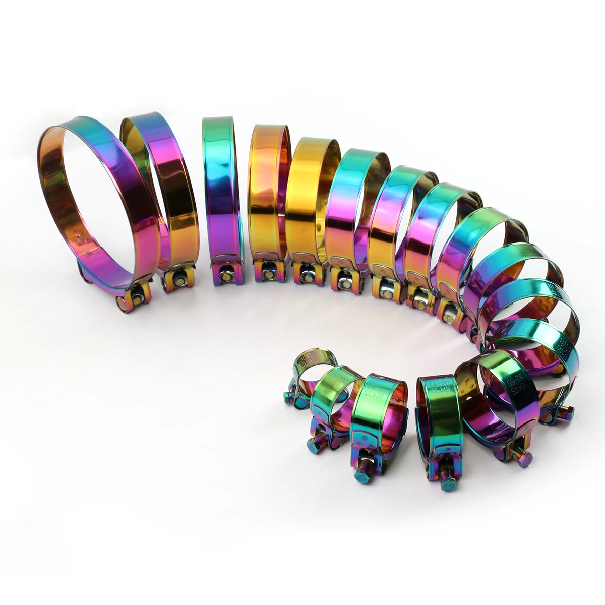 26mm to 130mm T Bolt Clamp Stainless Steel Hose Clamp Kit Adjustable Full Color Hose Clamps 304 Stainless Steel Hose Clips
26mm to 130mm T Bolt Clamp Stainless Steel Hose Clamp Kit Adjustable Full Color Hose Clamps 304 Stainless Steel Hose Clips