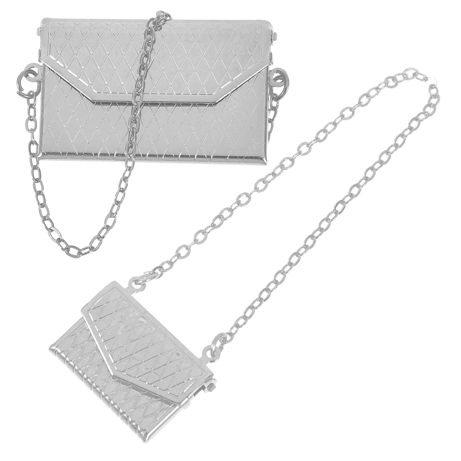 2 Pcs Mini Dollhouse Accessories Decorative Miniature Shoulder Bag Single Props Metal Alloy
2 Pcs Mini Dollhouse Accessories Decorative Miniature Shoulder Bag Single Props Metal Alloy