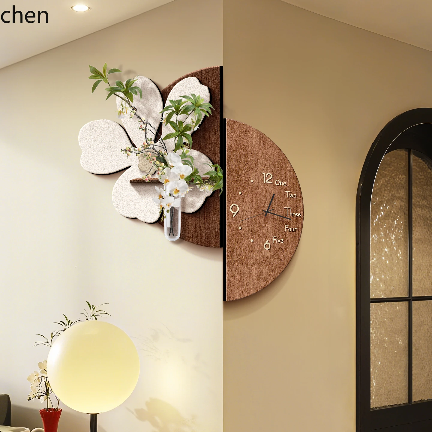 QZT Entrance Corner Decorative Painting Clock 3D Corner Wall Clock Living Room Entryway Decorative Wall Art
QZT Entrance Corner Decorative Painting Clock 3D Corner Wall Clock Living Room Entryway Decorative Wall Art