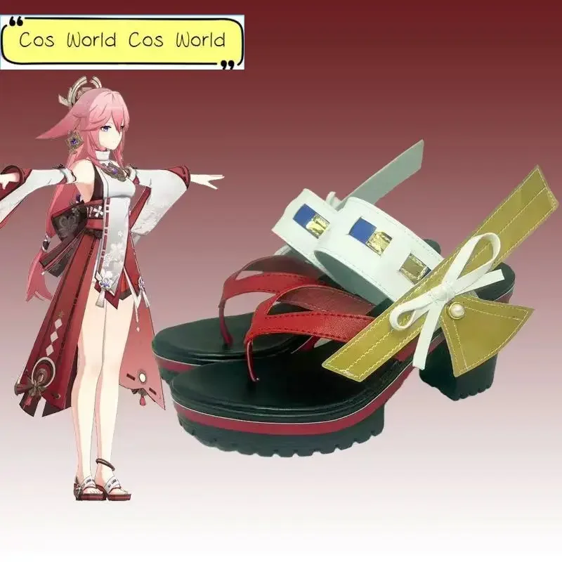 IN STOCK 33-43 SIZE Genshin Impact Yae Cosplay Shoes Wooden Clogs Accessory Yae Cosplay Cosplay Prop
IN STOCK 33-43 SIZE Genshin Impact Yae Cosplay Shoes Wooden Clogs Accessory Yae Cosplay Cosplay Prop