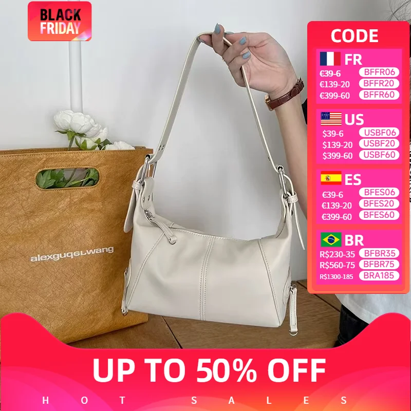 Y2K Style Shoulder Bag For Women Trendy Motorcycle Handbag Minimalist Shoulder Purse For Girls Street Wear
Y2K Style Shoulder Bag For Women Trendy Motorcycle Handbag Minimalist Shoulder Purse For Girls Street Wear