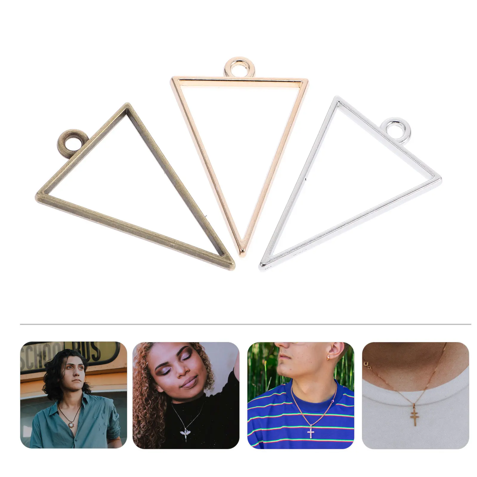 30Pcs Pendant Bezel Triangle Frame Alloy for Resin Jewelry Making DIY Epoxy Pendant Hollow Link Charms Metal Charms
30Pcs Pendant Bezel Triangle Frame Alloy for Resin Jewelry Making DIY Epoxy Pendant Hollow Link Charms Metal Charms