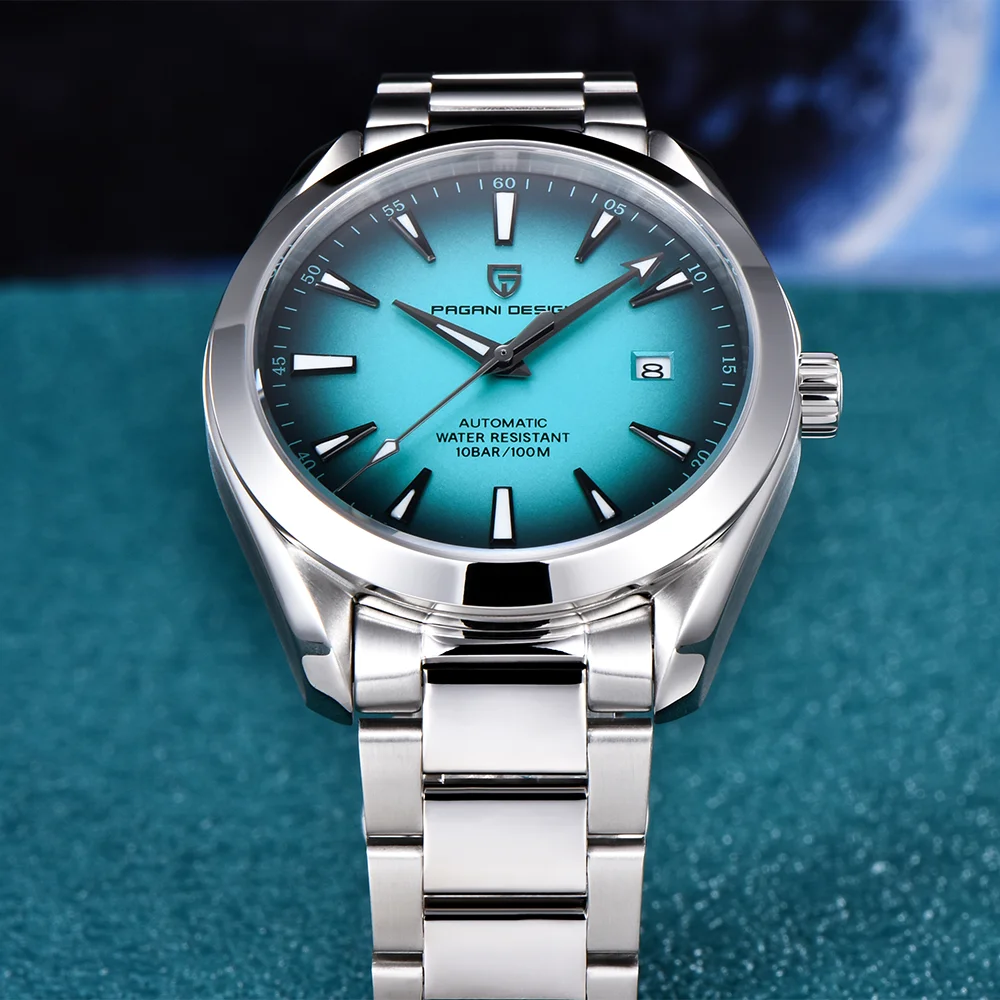 Мужские автоматические механические часы Pagani Design V2 40 мм, топовый бренд, из нержавеющей стали, с сапфировым стеклом, водонепроницаемость 100 м
Мужские автоматические механические часы Pagani Design V2 40 мм, топовый бренд, из нержавеющей стали, с сапфировым стеклом, водонепроницаемость 100 м